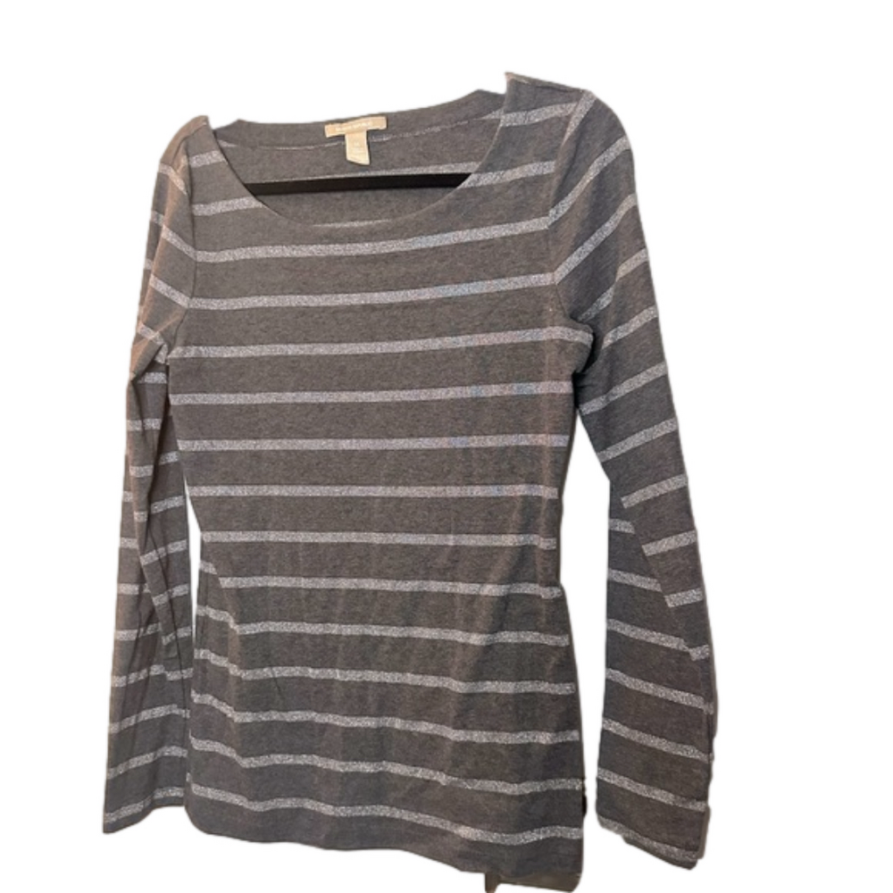 Grey and silver ladies banana republic tee